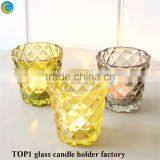 Glass Candle Holder for 3 Wick Candle thumbnail-3