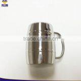 Wholesale Double Walled Stainless Steel Beer Mugs, Double Wall Stainless Steel Beer Mugs for Freezer&Hot Coffee Tumbler thumbnail-2
