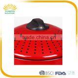 Red Carbon Steel 7PC Strainer Cheap Cookware Set thumbnail-2