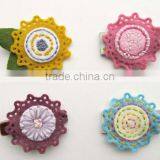 New Products 2017 China Local Wholesale Popular Artificial Flower Clothespins Wedding Decoration Felt Clip Handmade Decoration