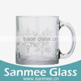 11oz Promotional Glassware Snowflake Glass Mug Cheap Glass Cup thumbnail-1