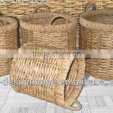 S/4 ROUND WATER HYACINTH STORAGE thumbnail-1