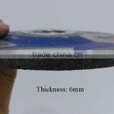5"(125x6x22mm) Depressed Center Resin Bonded Reinforced Grinding Wheel For Metal thumbnail-4