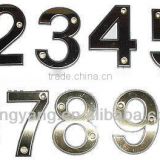 63mm Brass Chrome House Number