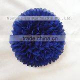 Chiffon Flower Handmade Gold/Blue/ Red/Pink/red Spandex Chair Bands Chair Bow Chair Sashes For Wedding thumbnail-1