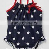 Baby Starry Ruffle-trim Grils Flutter One-piece Swimsuit & Kids Swimwear 2016 HSS5041 thumbnail-1