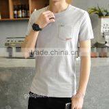 Wholesale Custom Fashion Plain Lightweight Cotton Men T Shirts thumbnail-3