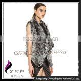 CX-G-B-217 Fashion China Suppliers Hot Style Genuine Rabbit Fur Women Vest thumbnail-2