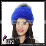 CX-C-239Q Winter Fur Hat For Women Knitted Mink Fur Hat thumbnail-4