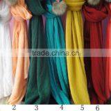 Fashion Popular Spring Hot Shawl With Faux Fur Ball thumbnail-3