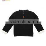 Lovely Baby Winter Cashmere Black Crewneck Sweaters thumbnail-3
