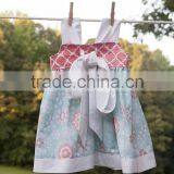 New Arrive Littler Girls Flamingo Dress Kids Summer Printed Dress thumbnail-3