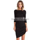 2015 Fashion Trends Winter Long Sleeve Round Neck Bodycon Dress Pencil Dress for Womens thumbnail-4