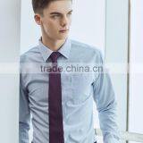 China Casual Office Shirt Factory Mens Band Collar Long Sleeve Dress Shirt thumbnail-5