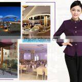 Juqian Custom Elegant High Quality Fashion Waiter and Waitress Reception Hotel Uniform for Autumn Winter thumbnail-5