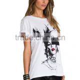 Cotton Blend T-shirts With Face Print thumbnail-3