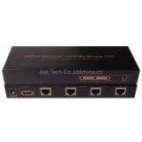 1x4 HDMI Splitter Over Cat5 Cat6 up to 60m thumbnail-3