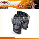 MMA Leather Boxing Gloves Sparring Kick Thai Gym Punching Bag Half Mitt thumbnail-3