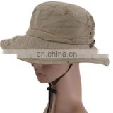 Cotton custom printed cheap bucket hat fashion women summer hats