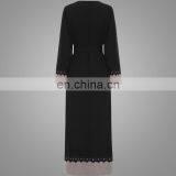 Names Of Ladies Abaya Simple Style Dubai Kaftans New Model Girls Image Islamic Clothing Good Quality Lace Applique Kimono Abaya thumbnail-3