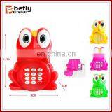 Frog electric toy telephone with light