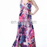 5005-2# Sleeveless Floral Sexy Maxi Chic Boho Fashion Beach Women Clothing Spandex Plus Size Long One Piece Bohemian Dress 2017 thumbnail-4