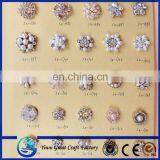 Heart Cheap Factory China Bulk Rhinestone Brooch Pearl Brooch Rhinestone Button