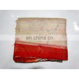 Vintage Dupatta Indian Women Stole Pure Silk Printed Shawl Reversible