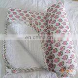 Hand Block Print kantha Quilt Printed Summer Quilt Twin Size Bed Cover Bed Sheet