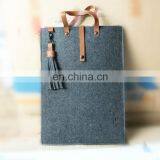 Wool Felt Sleeve Case for Laptop With Leather Handle thumbnail-1