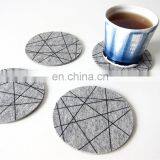 Custom Design Red Color Cup Heated Drink Coaster Holder Table for Drinks Felt Coasters Kung fu Tea Ceremony Accessories thumbnail-4