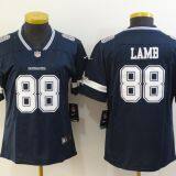 Dallas Cowboys #88 CeeDee Lamb Women Blue Jersey thumbnail-1