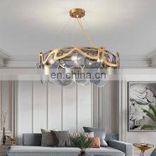 Modern Style LED Pendant Light Luxury Simple Creative Bedroom Dining Room Glass Chandelier For Indoor thumbnail-3