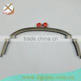 New Arrival 24.5*9.5cm Antique Brass Sew in Metal Handbag Frames