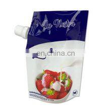 Private Label Yogurt Packaging Bag 7oz Foil Gasket Corner Aluminum Foil Retort Stand Up Spout Pouch Plastic Liquid Package thumbnail-2