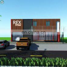 Exhibition Room Automotive Beauty Stores Container Car Salon Container Real-estate Sales Center Sales Office thumbnail-2