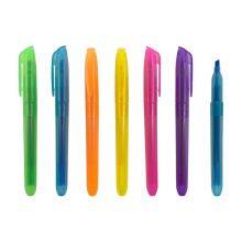 China Oem Custom Cheap Highlighter Marker Low Moq Macaron Pastel Colors School Highlighter Pen Set 6 8 12 Colors