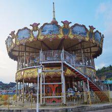 Outdoor Whirligig Swing Rides Playground Merry Go Round Rocking Electric Carousel Horse thumbnail-3