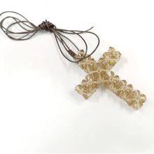 Wholesale Hanging Crystal Cross Pendant For Car Decoration Wedding Gift thumbnail-4