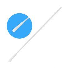 Disposable Medical Sterile Nylon Flocked Specimens Collection Throat Swab With 2 Breakpoint