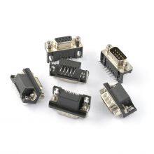 Black DR9 90-degree Curved Needle Male Female Connector Serial Port RS232 Connector 9Pin DR9 Connector thumbnail-3