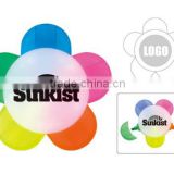 Colorful Frosted Clear Flower Highlighter 5 Colors with Customized Logo for Promotion