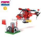 COGO Newest Fire Fighter 3 in 1 Block Toy With 108pcs Plastic Building Bricks thumbnail-2