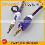 Cheap Transparent Crystal Audio Cable For Aux Stereo Cable,3.5mm Aux Cable / Audio Cable / Video Cable With Hexangular Design thumbnail-1