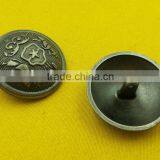 25mm Lion Head Logo Metal Shank Button For Coats -- MJ3695 thumbnail-3
