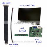 15.6" (1920X1080)Flat Panel display with control board kit suitable rugged PC