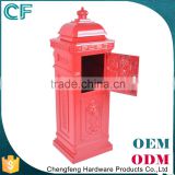 Superexcellent Craftsmanship Red Cast Aluminiun Us Mail Mailbox