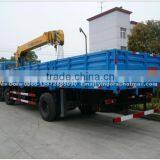 Cheap price dongfeng block truck crane, 8 ton truck crane, boom truck cranes sale