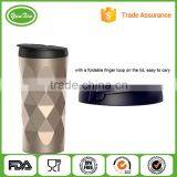 420ml diamond stainless steel double wall vacuum tumbler mug