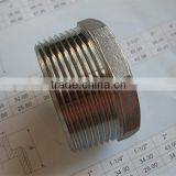 threaded BSP stainless steel pipe fitting hexagon plug